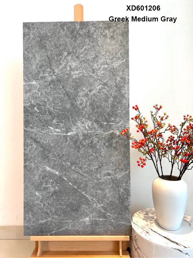 Stylish Outdoor Stair Tiles - Greek Medium Grey Style